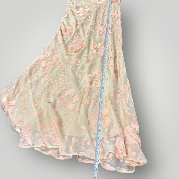 Lew Magram Vintage Y2K Silk Blend Maxi Dress Sz 10 - Picture 10 of 11